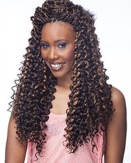 Lot de 5 Paquet Crochet Braid Semi Naturel Spanish Curl Cherish 22"