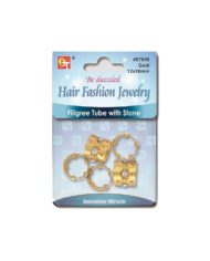 Bague  Cheveux doré avec Pierre 12X10MM #7849 Beauty Town