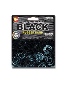 Elastique Cheveux Noir 250pcs Hair Rubber Band Elastic #1001 Beauty Town