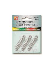 Anneaux Cheveux Spring 3pcs Argent #1992 Beauty Town