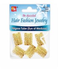 Bague Decoration Cheveux Doree 10X15mm EM #7839 Beauty Town