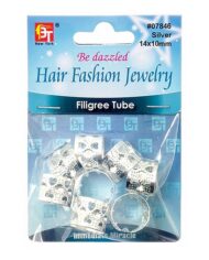 Bague Décoration Cheveux Argent 14X10mm #7846 Beauty Town