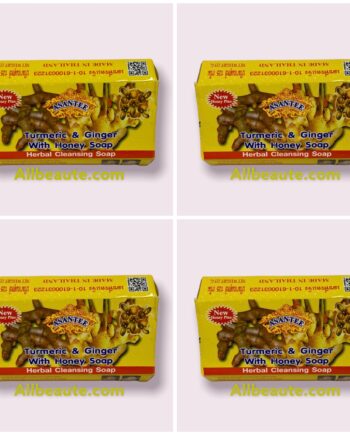Pack de 4 Asantee TUMERIC & GINGER HERBAL savon