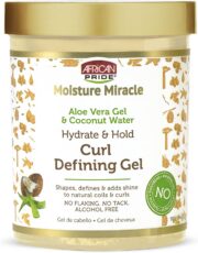 African Pride Moisture Miracle Hydrate and Hold Curl Defining Gel 510g Aloe Vera Et Coco