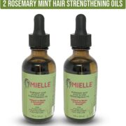 Mielle Organics Lot de 2 huiles de croissance à la menthe et au romarin pour renforcer le cuir chevelu et les cheveux