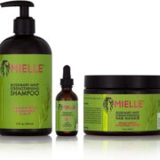Mielle Organics Romarin Renforcè Shampooing & Masque & Scalp Huile pack 3