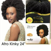 Mèche pour faire vanille et tresses CHERISH AFRO KINKY BULK 24"