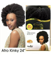 Mèche pour faire vanille et tresses CHERISH AFRO KINKY BULK 24"