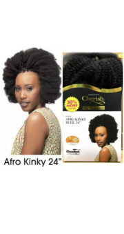 Mèche pour faire vanille et tresses CHERISH AFRO KINKY BULK 24"