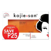 Savon blanchissant par Kojie San - Éclaircissement de la peau - Acide kojique - 3 barres de 65 g