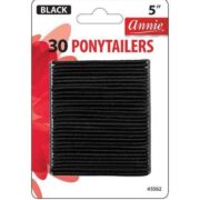 30 Elastique Noir PonyTail ANNIE 3362