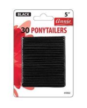 30 Elastique Noir PonyTail ANNIE 3362