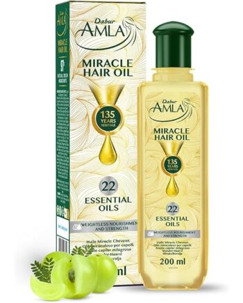 Dabur Amla Miracle Oil – 200 ml | Infusée avec 22 huiles essentielles ayurvédiques