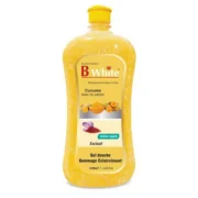 B WHITE  Gel Douche Gommant Et Eclaircissant Au Curcuma Et Safran