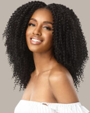 Extension à clip semi naturel bouclé 9 pièces OUTRE Kinky Curly 10"