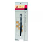 SOLID BLACK ONYX SLANT TIP TWEEZER #08051