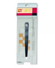 SOLID BLACK ONYX SLANT TIP TWEEZER #08051