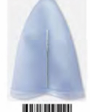 professional silicone tipping cap with tipping needle #9522 blue