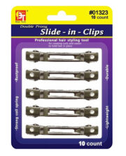 PINCE DOUBLE PRONG SLIDE-IN CLIPS (10 PCS) #BT1323