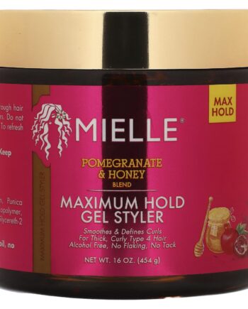 Mielle, Gel Styler, Maximum Hold, Pomegranate & Honey Blend, 16 oz (454 g)