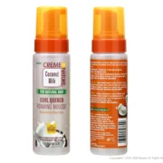 Creme Of Nature, Mousse Coiffante au Lait de Coco, Formule Infusée D’Huile de Coco, Hydratation et Définition des Boucles 207Ml