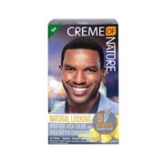 Creme Of Nature Crème de coloration pour cheveux pour hommes, noir naturel