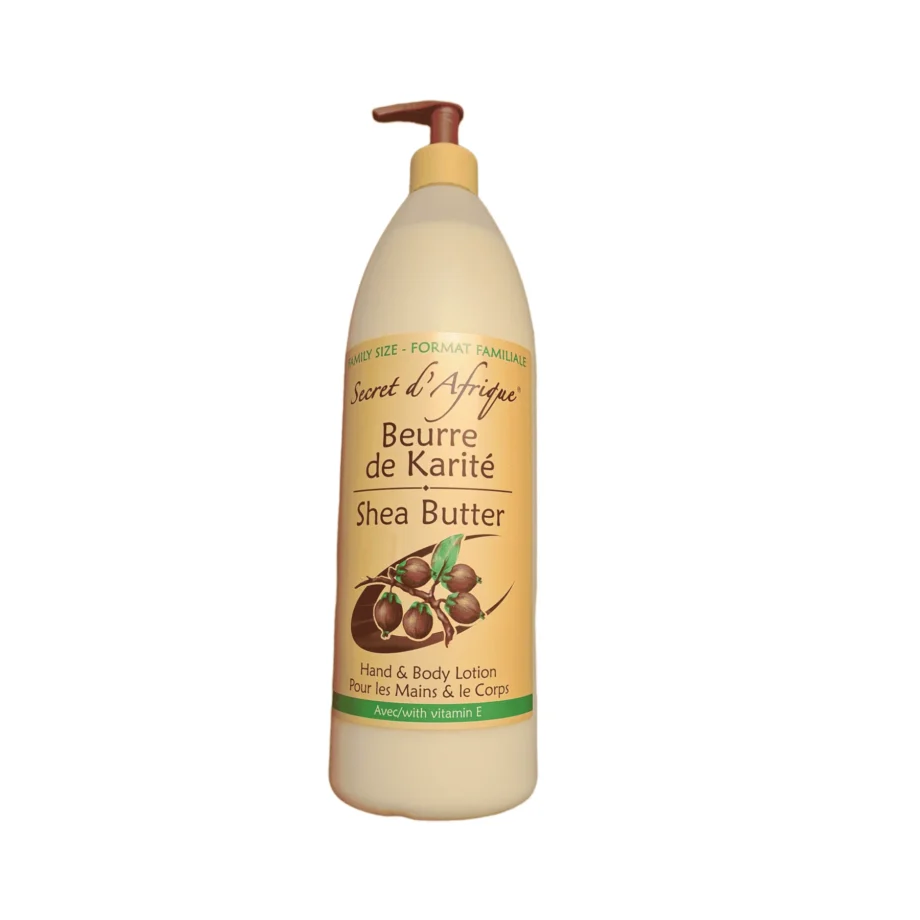 Secret d'Afrique Shea Butter Hand & Body Lotion 1 Liter Family size