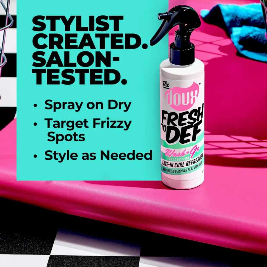 The Doux Fresh To Def Wash+Go Leave-in Curl Refresher 236ml