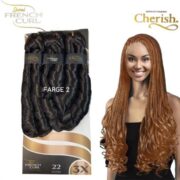 Crochet Braid Semi Naturel Spiral French Curl 22" 3X Cherish
