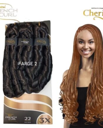 Crochet Braid Semi Naturel Spiral French Curl 22" 3X Cherish