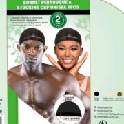 NS COLLECTION  BONNET PERROUQUE ET BONNET UNISEXE 2 PIÈCES NS0892
