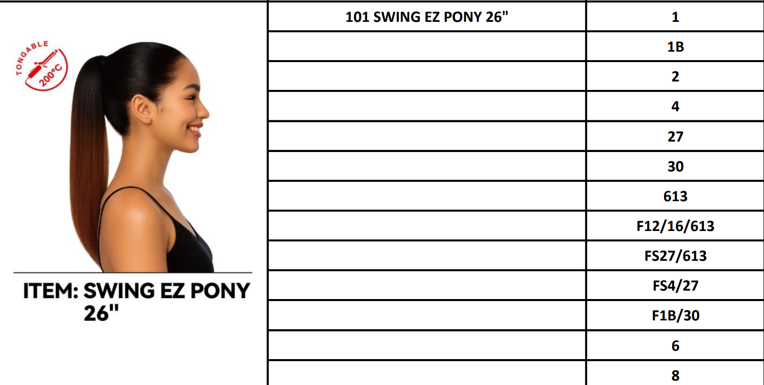 101 SWING EZ PONY 26" NATURA HAIR FASHION
