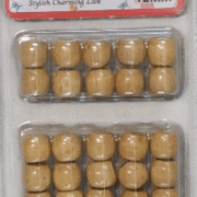 Pearl Cheveux Bois Avec Motif 12mm   #7543
