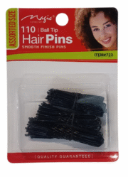 Magic Collection Ball Tip Hair Pins - ASSORTED SIZE   #723