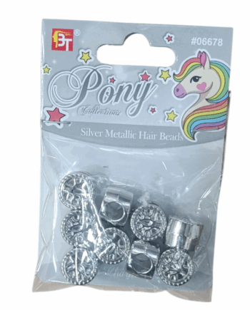 BT SILVER METALLIC HAIR BEADS (TREE) BT6678