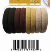BT PONYTAIL HOLDERS MEDIUM (brown assorted) #39983