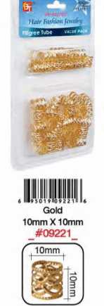 Bague Cheveux Doré 10MM BT 9221