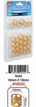 Bague Cheveux Doré 10MM BT #9222