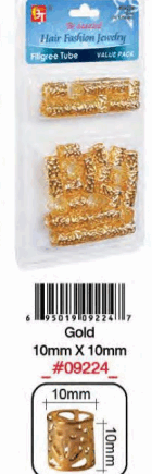 Bague Cheveux Doré10MM BT #9224
