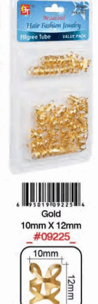 Bague Cheveux Doré 10X12MM BT #9225