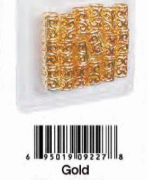 Bague Cheveux Doré 10X15MM BT #9227