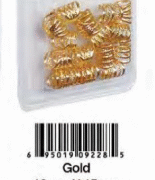 Bague Cheveux Doré 10X15MM BT #9228