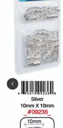 Bague Cheveux Argent 10mm #9236BT