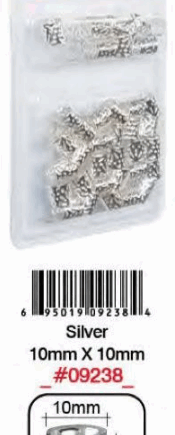 Bague Cheveux Argent 10mm #9238BT