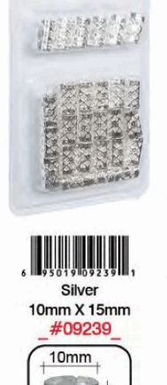 Bague Cheveux Argent 10X15mm #9239BT