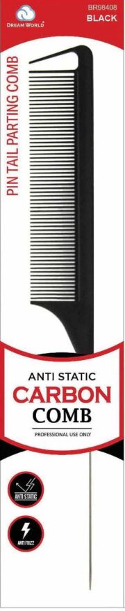 DREAM COMB CARBON PIN TAIL PARTING BLACK   BR98408