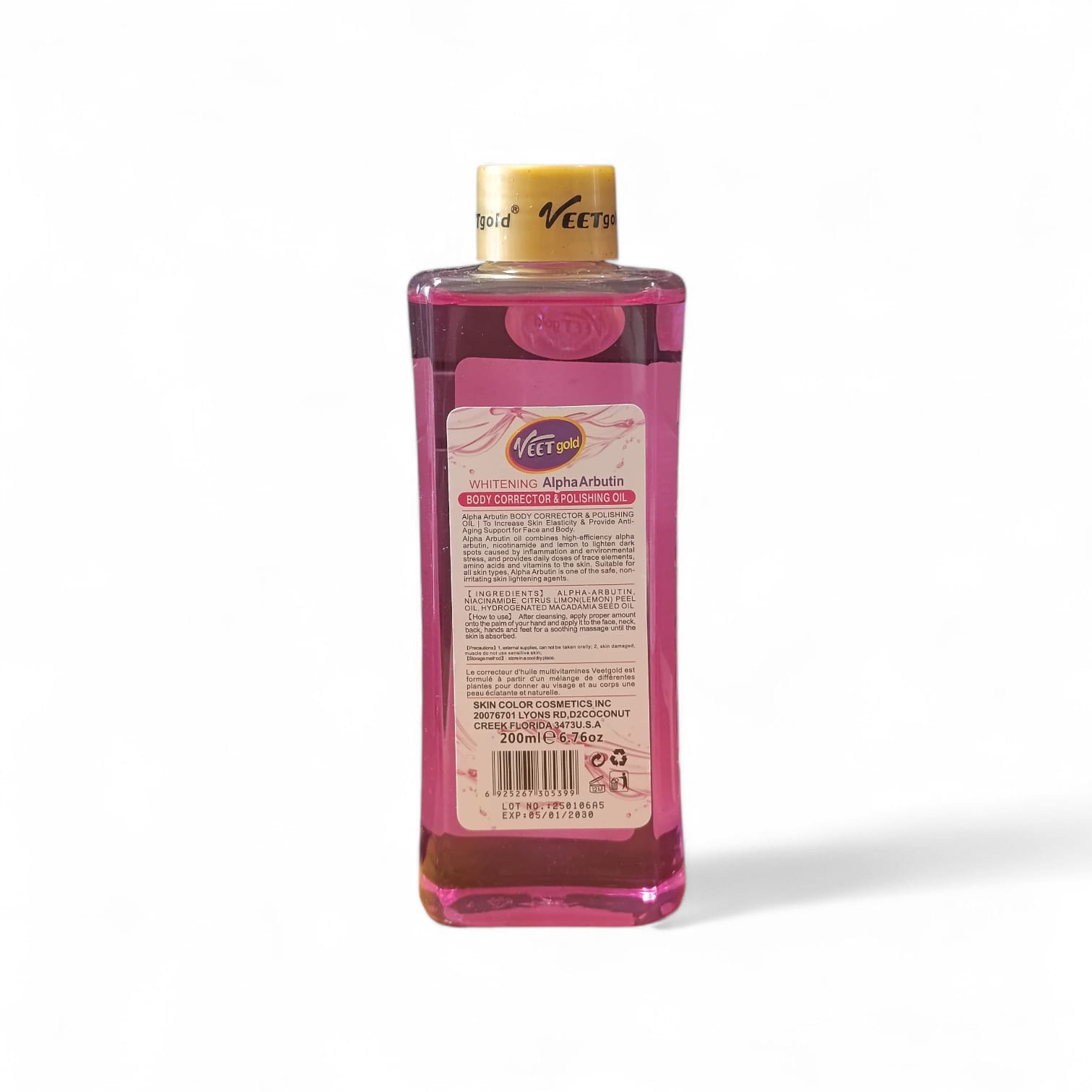 Veetgold Alpha Arbutin Body Corrector And Polishing oil 200ml