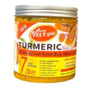 VEETGOLD Turmeric Whitening Salt Scrub Body Shower Cream.