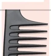 Diane: 9.75" Widetooth Detangle Black Comb (D142)