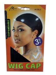 Murry 3 Bonnet Marron Clair Wig Cap Color noir M25Lblk